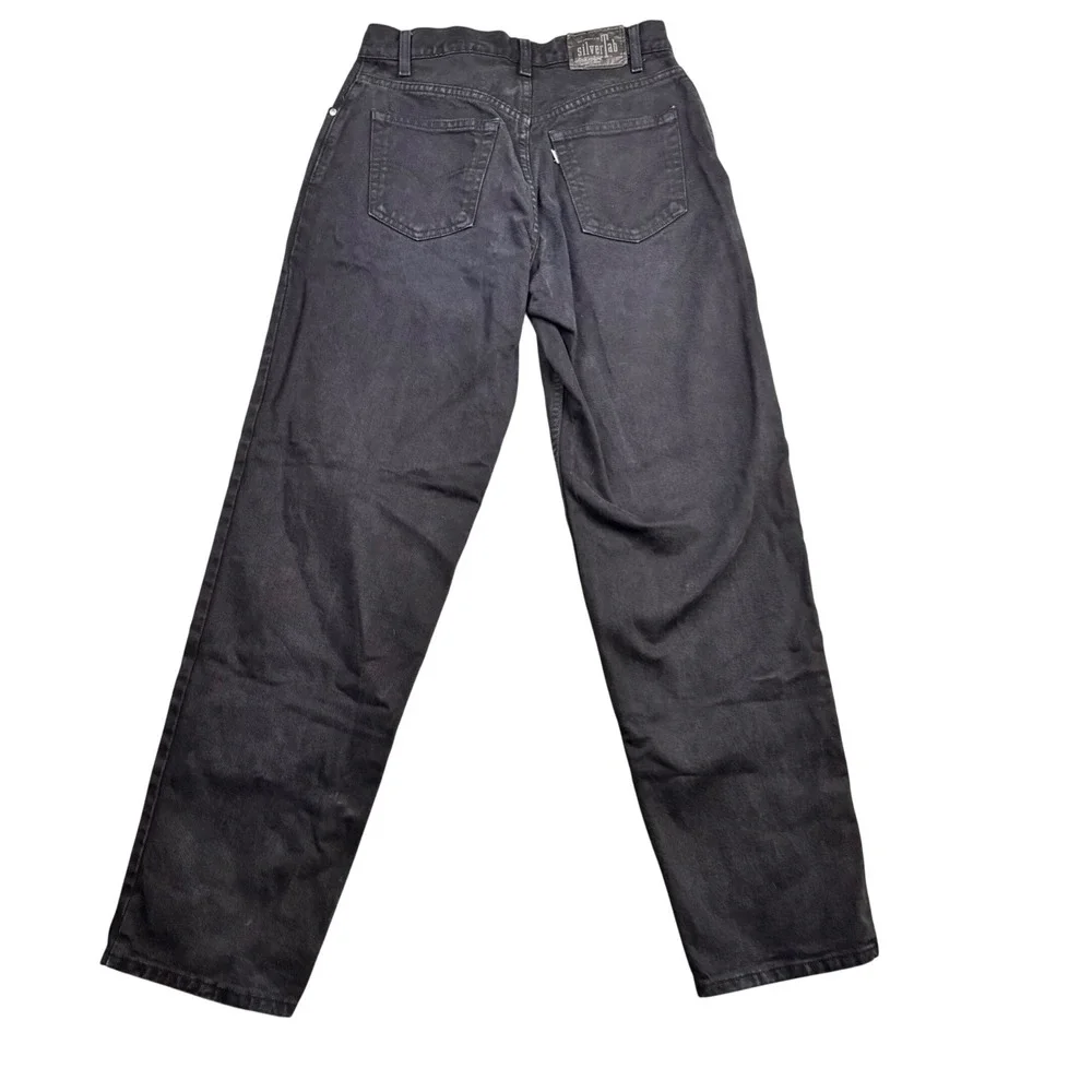 Levis SilverTab Loose Fit Jeans Black Baggy Denim W31 L32 Vintage Style Y2K